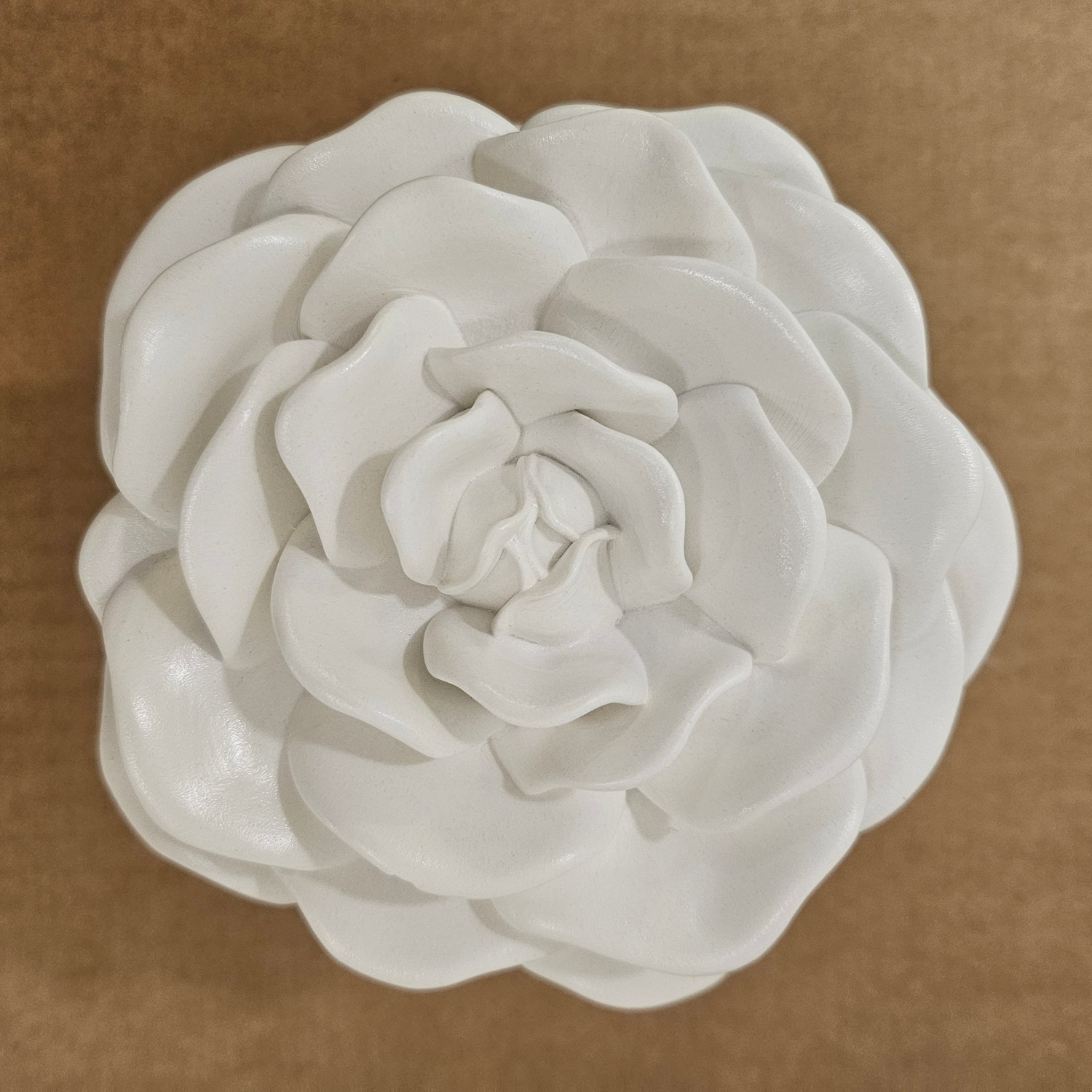 Sviečka Kvet - Biela/Citronová tráva, Zázvor